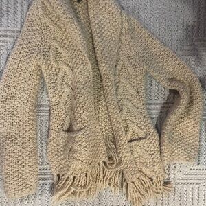 Stetson cream Fringe Cardigan  new
